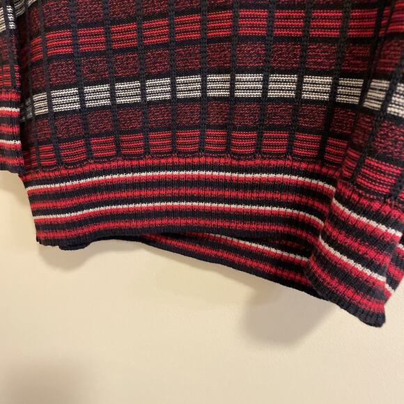 VTG Jaeger London Striped Sweater Women S 100% Wool - Red,Black&White - Picture 5 of 7
